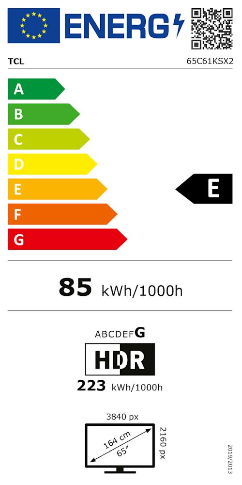 TCL C61KS 65 tuumainen QD-Mini LED - Google TV