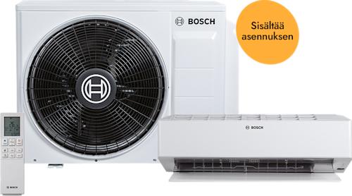 Bosch 8101I 6,5 kW WiFi Ilmalämpöpumppu + asennus Valkoinen