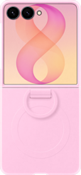 Samsung Galaxy Flip8 Silicone Ring Magnet -Qi2 suojakuori Pinkki