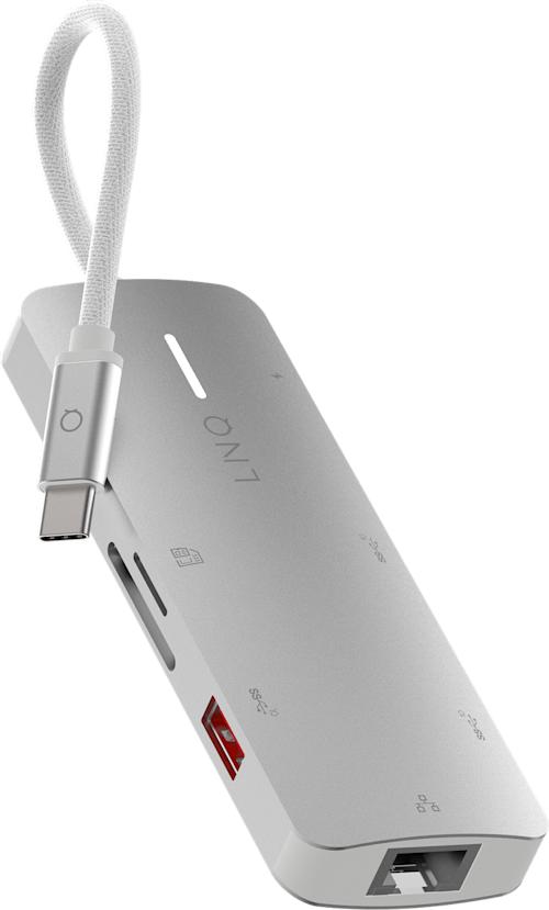 LINQ 8 in 1 PRO 140W USB-C Multiport Hub -adapteri