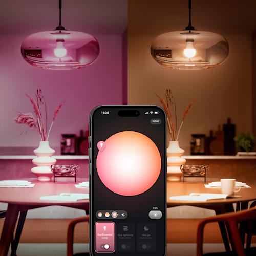 Philips Hue White and color ambiance Essential A60 E27 älylamppu 3 kpl ja Hue Bridge