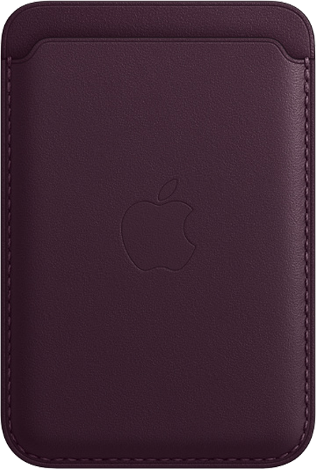 Apple iPhonen nahkalompakko MagSafe (2021) tumma kirsikka