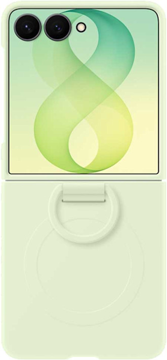Samsung Galaxy Flip8 Silicone Ring Magnet -Qi2 suojakuori Minttu