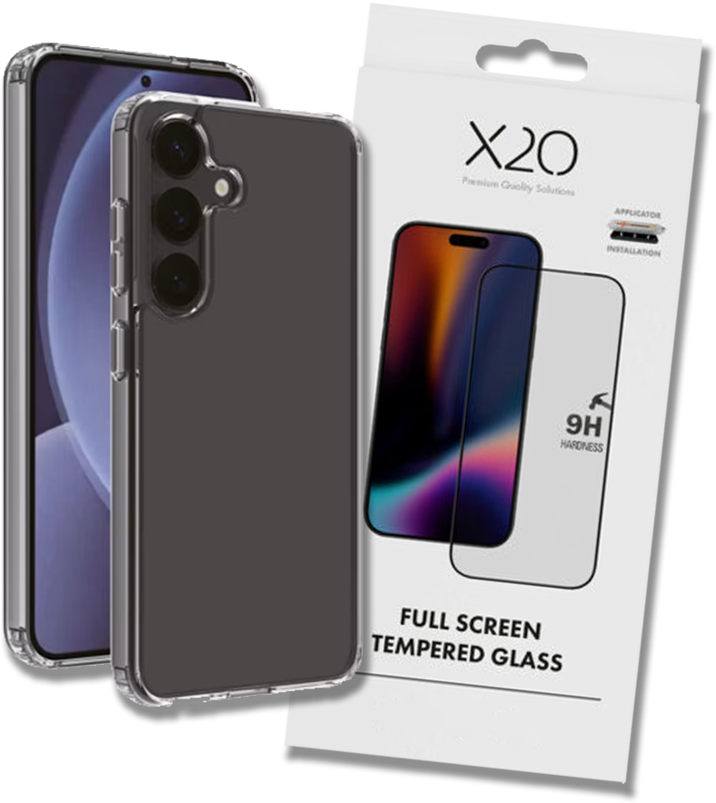 X2O Tarvikepaketti Galaxy A56/A36 -suojakuori+panssarilasi