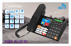 Erifon Duke Plus pöytä-GSM 4G musta