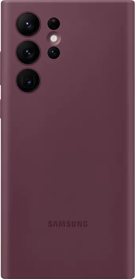 Samsung Galaxy S22 Ultra -silikonikuori Burgundy
