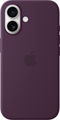 Apple iPhone 16 -silikonikuori MagSafe Luumu