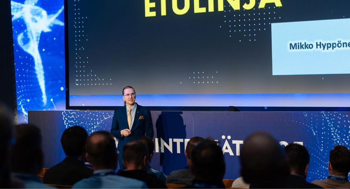 Mikko Hyppönen Kyberintekijät 2025 -tapahtumassa puhujana