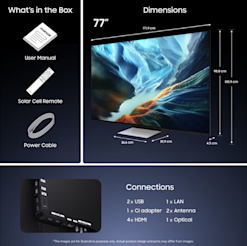 Samsung S90H 77 tuumainen OLED 4K TV (2026)