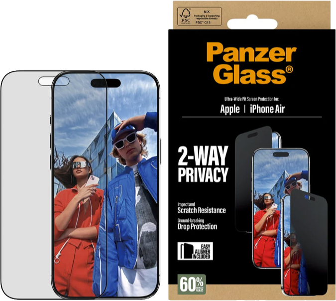 PanzerGlass Apple iPhone Air -näytön tietoturvasuoja