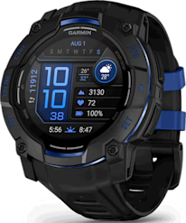 Garmin Instinct 3 -GPS-älykello 50mm AMOLED Musta/Sininen