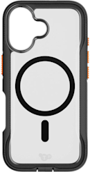 Tech21 Apple iPhone 17 Evo Pro MagSafe -suojakuori käsinauhalla kirkas/musta