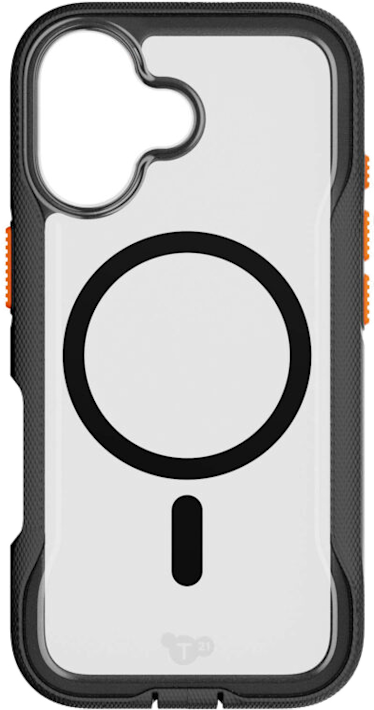 Tech21 Apple iPhone 17 Evo Pro MagSafe -suojakuori käsinauhalla kirkas/musta