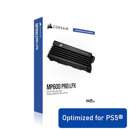 Corsair MP600 Pro LPX SSD tallennustila PS5 konsolille