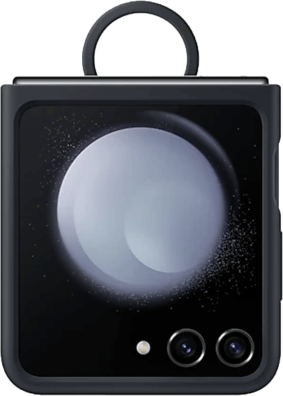Samsung Galaxy Z Flip5 Silicone case with ring indigo