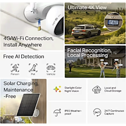 TP-Link Tapo C665G KIT 4G valvontakamera aurinkopaneelilla