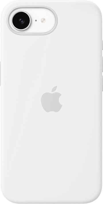 Apple iPhone 16e Silicone Case -suojakuori Valkoinen