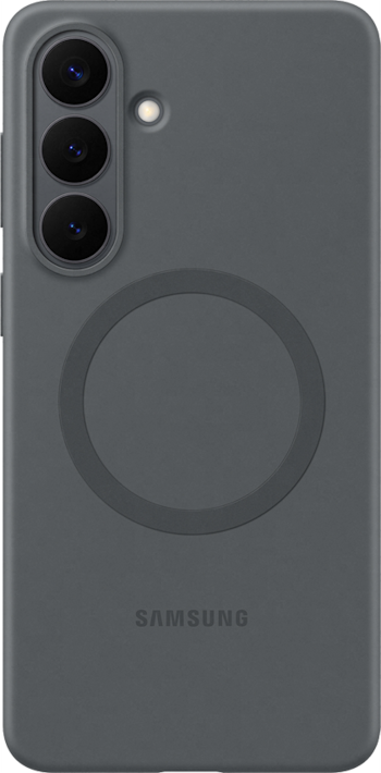 Samsung Galaxy S26+ Silicone Magnet Qi2 -suojakuori Musta