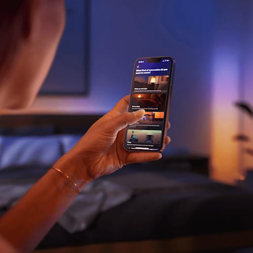 Philips Hue Signe gradient -lattiavalaisin Oak