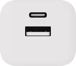 X2O 35W PD GaN USB-C + USB-A -laturi valkoinen