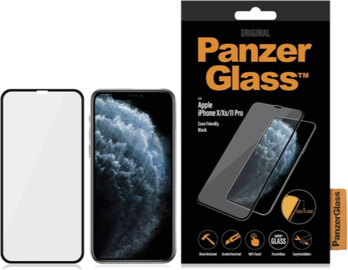 PanzerGlass Apple iPhone X/XS/11Pro -näytönsuoja Case Friendly