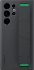 Samsung Galaxy S23 Ultra -suojakuori Silicone Grip Cover Musta
