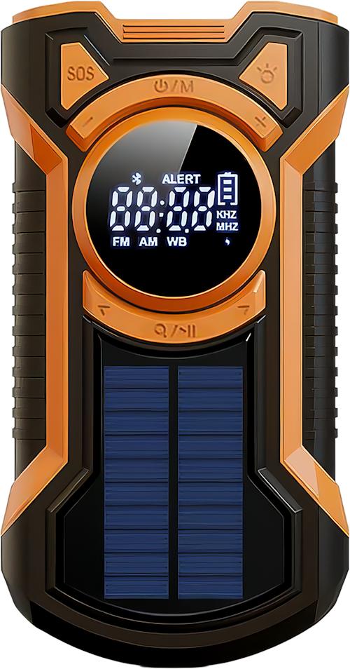 Just in Case 5000 mAh hätäradio aurinkopaneelilla