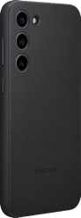Samsung Galaxy S23+ -suojakuori Leather Cover Musta
