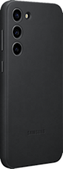 Samsung Galaxy S23+ -suojakuori Leather Cover Musta