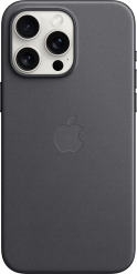 Apple iPhone 15 Pro FineWoven-kuori MagSafella musta
