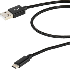 Vivanco USB-C Nylonkaapeli