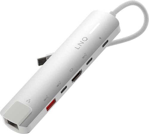 LINQ 6 in 1 PRO 140W USB-C Multiport Hub -adapteri