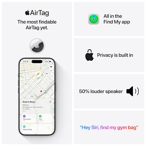 Apple AirTag (2. sukupolvi) 1 kpl