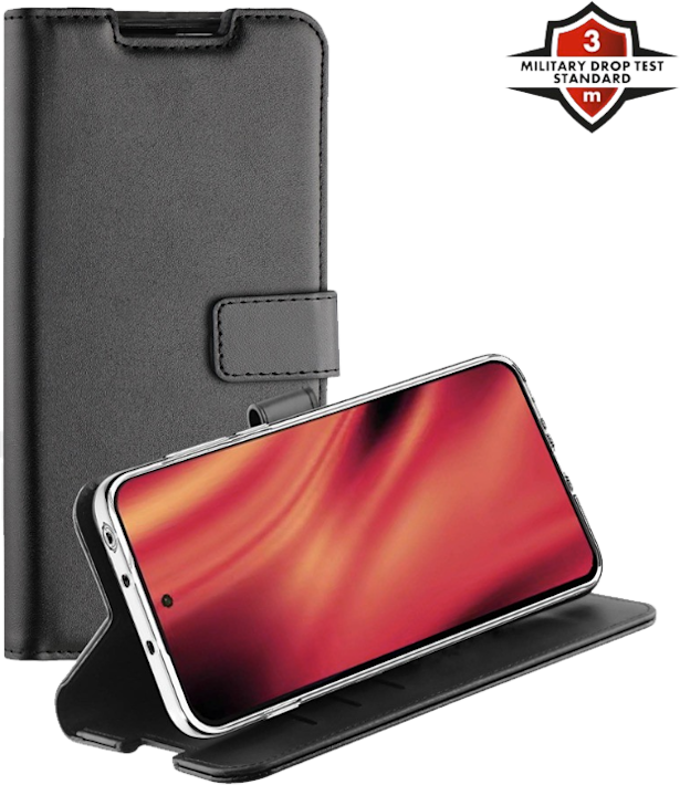 X2O Samsung Galaxy XCover 7 Pro -lompakkokotelo musta