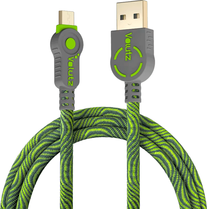 Volutz Micro-USB to USB -kaapeli Moss green 2m