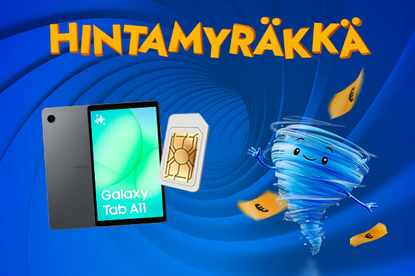 Nyt tabletti ja netti pakettihintaan!