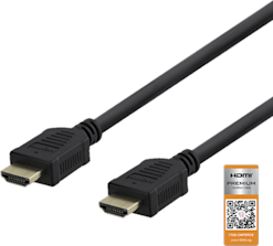Deltaco 4K UHD HDMI-HDMI -kaapeli 1,5m