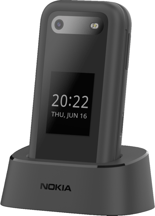 Nokia 2660 Flip 4G + Lataustelakka Musta