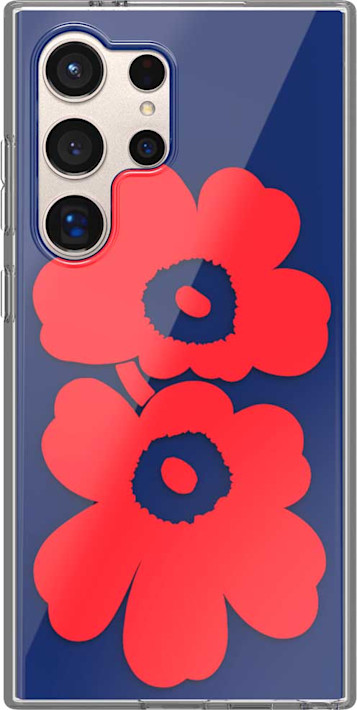 Samsung Galaxy S24 Ultra Marimekko -suojakuori blue/red
