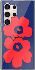 Samsung Galaxy S24 Ultra Marimekko -suojakuori blue/red
