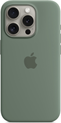 Apple iPhone 15 Pro -silikonikuori MagSafe Sypressinvihreä