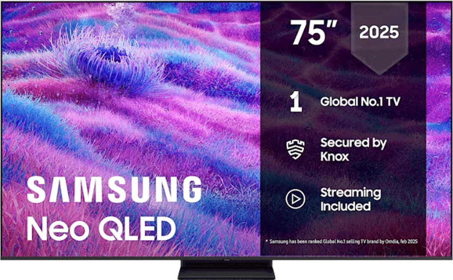 Samsung 75 tuumainen QN80F Neo QLED Mini LED TV (2025)