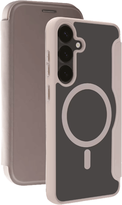 Vivanco Samsung Galaxy S25 Mag Wallet -lompakkokotelo Greige
