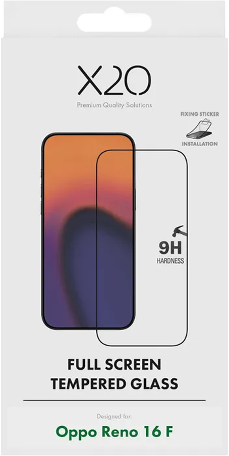 X2O OPPO Reno16 F -näytönsuojalasi Full Screen
