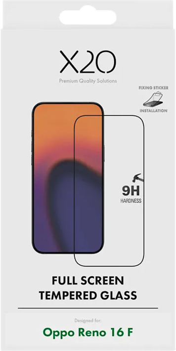 X2O OPPO Reno16 F -näytönsuojalasi Full Screen