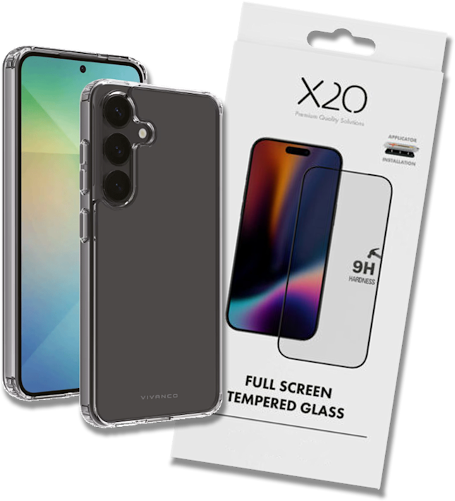 X2O Tarvikepaketti Galaxy S25 Ultra -suojakuori+panssarilasi