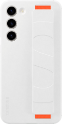 Samsung Galaxy S23+ -suojakuori Silicone Grip Cover Valkoinen