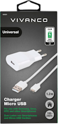 Vivanco Kotilaturi + Micro USB-kaapeli
