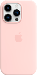Apple iPhone 14 Pro -silikonikuori MagSafe Kalkkiroosa