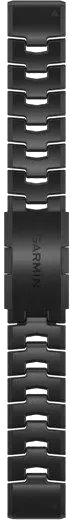 Garmin QuickFit 22mm -kellonhihna Ilmastoitu titaaniranneke, hiilenharmaa DLC-pinnoite